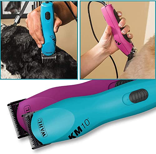 Wahl Professional Animal KM10 2-Speed Brushless Motor Pet, Dog, and Horse Clipper Kit, Turquoise (