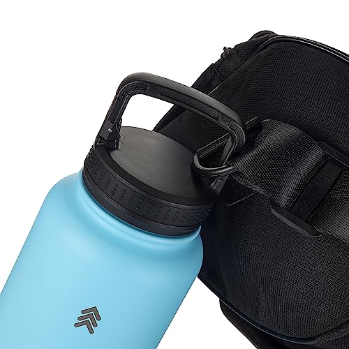 Thenti 1L Drink Bottle - Ocean Blue | Double-Walled Stainless Steel Water Bottle | Insulated Water Bottle | Leak-Proof Water Bottles | Waterbottle Ideal for Outdoor Sports & Gym Kids Water Bottle