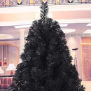 Ariv Black Christmas Tree 0.9M/2.7ft Color Xmas Tree 90 PVC Tips Metal Stand Frame Deco Family Store Hotel Home Party Holiday Decoration Ornaments