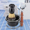 Shaving Razor Kit, 4Pcs Shaving Kit Manual Razor + Stainess Steel Stand Holder + Brush + Bowl Set, Best Fathers Day Gift