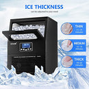 Maxkon 38kg Commercial Ice Cube Maker Machine Home Benchtop Countertop Fast Freezer