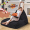 Homguava Bean Bag Chair Sofa Memory Foam Pre-Filled Bean Bag Chairs Stuffed Beanbag Sofa Lazy Bean Bag Sofa for Adults, Teens for Gaming, Reading & Relaxing(Linen, Black)