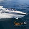 SereneLife Waterproof Boat Bimini Top Cover - 79-84" W 3 Bow Bimini Top Sun Shade Boat Canopy - 1" Double Wall Aluminum Frame Tubes, 2 Front Straps, 2 Rear Support Poles, Storage Boot SLBTW84G, Gray