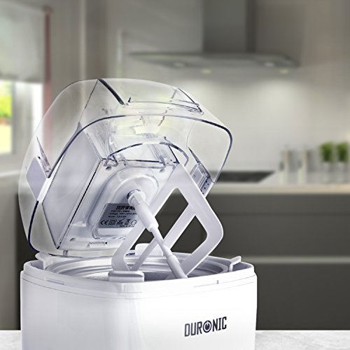 Duronic Ice Cream Maker IM540 Machine | Gelato, Sorbet and Frozen Yogurt | 1.5L Freezing Bowl | Make Delicious Creamy Ice Cream in Your Own Kitchen in 30 Minutes