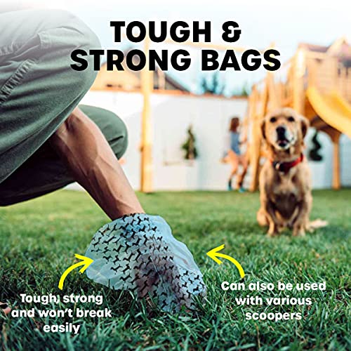 [15PCE] Pet Basic Dog Waste Clean Up Refill Bags for Easy and Hygienic Waste Disposal, Keep Your Neighborhood Clean