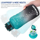 GIFUBOWA Big Water Bottle 2L with Straw BPA-Free Sports Drink Bottles