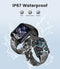 Smart Watch Men Women Bluetooth Answer Make Call for Android iOS Phone 123 Sport Modes Fitness Activity Tracker 1.85"Square Screen Heart Rate Sleep Monitor IP67 Waterproof Black Silicone Smartwatch