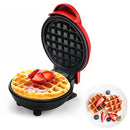 E Etron Mini Waffle Maker Non Stick Baking Pan Pancake Heating Breakfast Making Machine