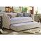 Rosevera Elsa Twin Size Daybed with Trundle, Beige