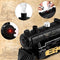 TOYANDONA Electric Train Set for Kids, Battery-Powered Train Toy Set with Smokes, Lights & Sound Include 4 Cars and 18 Tracks, Classic Toy Train Set Gifts for 3 4 5 6 Years Old Boys Girls