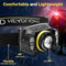 Necomi LED Rechargeable Headlamp,650 Lumens 1200mAh Battery 5 Modes Multi-Function Headlight Flashlight, Waterproof Head Torch with Red Light for Camping Running Cycling Fishing