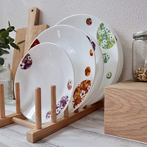 Corelle J108-BBFL CP-9173 Medium Plate, Plate, Break-Resistant, Lightweight, Microwave Safe, Oven Safe, Dishwasher Safe, Bombon Flail
