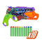 Nerf Teenage Mutant Ninja Turtles Blaster, 10 Nerf Elite Darts, Toy Foam Blasters for 8 Year Old Boys & Girls & Up