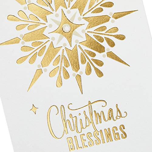 Hallmark Religious Boxed Christmas Cards Assortment, Gold Foil (48 Cards with Envelopes)