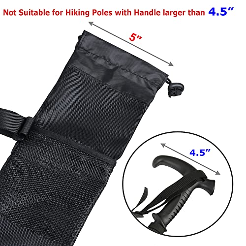 CM Cosmos Portable Carrying Bag Storage Bag Pouch for Walking Stick Trekking Hiking Poles, Black Color