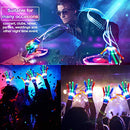 LED Gloves,LED Gloves for Kids Teen and Adults Gifts,LED Finger Gloves,Finger Light Gloves,The Toys for 9-12 Year Old Boys Girls,Light Up Gloves Have 5Color/6Mode,in Halloween Chrismas Party