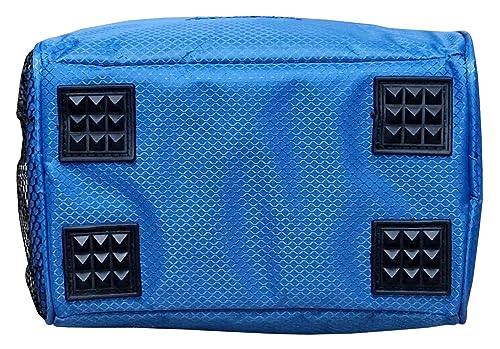 Acclaim Ripon Two Bowls Rigid Padded Mini Ripstop Nylon Level Green Lawn Flat Short Mat Indoor & Outdoor Locker Bowling Bag (Blue)