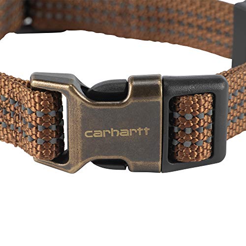 Carhartt Dog Collar Brown/Brushed Brass Large