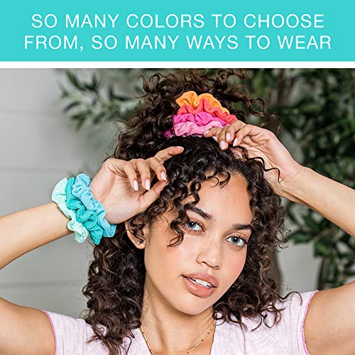 Conair Scunci by The Original Super Comfy Waffle Knit Scrunchie, Assorted Scrunchies 36 Count