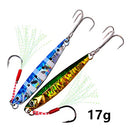 5 Pcs Fishing Lures Kit,Fishing Metal Lures, Multi-Function Blade Baits,All-Purpose Metal Minnow with Tail Spinner, Long Cast and Wild Acting Micro Jigging Spoon, Surf Fishing Bass Jigs