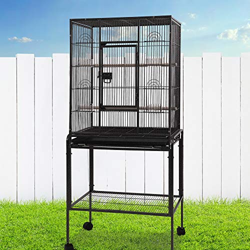 i.Pet Bird Cage Parrot Aviary Pet Stand-alone Budgie Perch Wheels Castor Large 160cm