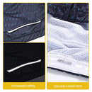 ARSUXEO Men's Cycling Jersey Short Sleeves Mountain Bike Shirt MTB Top Zipper Pockets Reflective ZY845 M