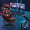 Zeanus Gaming Chair with Footrest Ergonomic Computer Chair with Massage Recliner for Heavy People Racing Gamer Chair Big and Tall Chairs for Adults Red