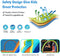 FBSPORT Inflatable Bounce House, Water Slide Park Slide Bouncer with Ball Shooting, Climbing Wall, Jumping and Splash Pool, Kids Bouncy Castle with 450W Air Blower for Outdoor Backyard