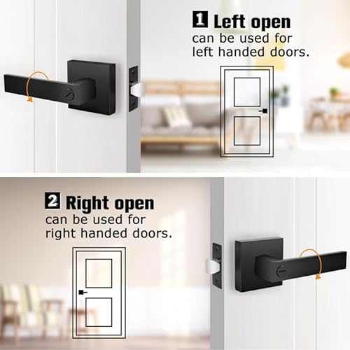 Probrico Black Privacy Door Locks, Black