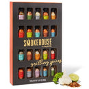 Smokehouse by Thoughtfully, Gourmet Ultimate Grilling Spice Set, Grill Seasonings and Rubs Gift Set, Flavours Include Chili Garlic, Italian Seasoning, Cayenne Spice Rub and More, Pack of 20