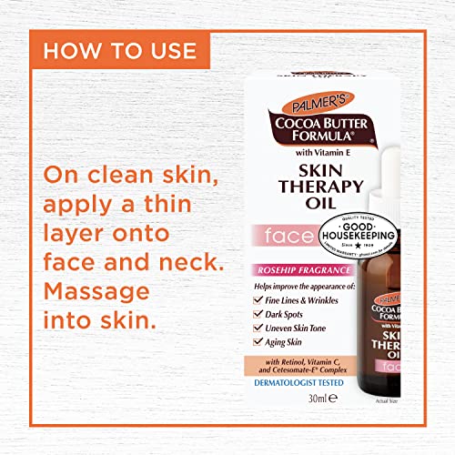 PALMER'S Cocoa Butter Formula Rosehip Skin Therapy Oil for Face, 30ml