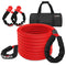 X-Bull Recovery Tow Strap Kinetic Rope 1" x 30Ft/9M with 2 Soft Shackles 15T/33000LBS Strength for Heavy Duty Winch 4x4 4WD Automotive Vehicle Stuck in Sand Mud Snow