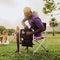 Picnic Time ONIVA - a Brand - Sports Chair with Side Table, Beach Chair, Camp Chair for Adults, (Black)