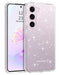 GUAGUA Samsung Galaxy S23 Case, Case for Samsung S23 6.1 Inch Crystal Clear Flexible Soft TPU Cover Glitter Bling Sparkle Shiny Slim Thin Shockproof Protective Phone Cases Transparent