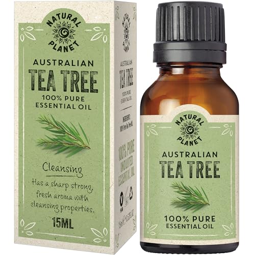 100% Pure Natural Essential Oil 15ML Therapeutic Grade Pure, Undiluted & Cruelty Free (Tea Tree)