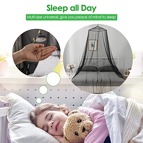 AUTOWT Bed Mosquito Netting, Mosquito Bed Net Dome Mosquito Mesh Net Universal for Single to King Size Hammocks Cribs Indoor Outdoor Insect Protection for Adult Kid Baby