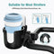 Guiseapue Stroller Cup Holder with Phone Holder, Universal Bottle Holder for Wheelchair, Walker, Bike, Scooter, Stroller Accessories for Uppababy, Nuna, Bugaboo, Doona, Gifts for Women, Mom, Men