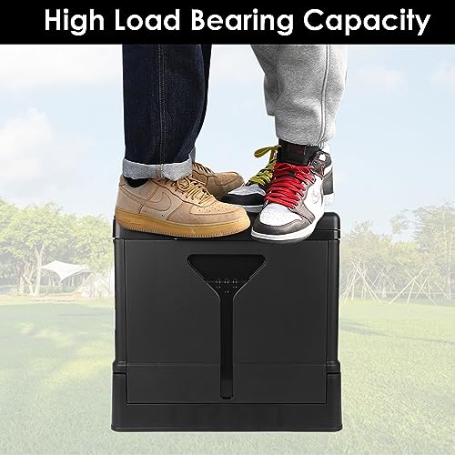 Pyinlon Portable Toilet for Adults,Camping Toilet Portable Foldable Travel Toilet with Lid,Large Capacity Emergency Potty for Car,Camping,Hiking (15"x13.8"x13.5")