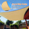 (1 Sand) - Belle Dura 3m x 4m Sun Shade Sails Canopy Rectangle Sand, 185GSM Shade Sail UV Block for Patio Garden Outdoor Facility and Activities