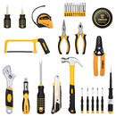 DEKOPRO 198 Piece Home Repair Tool Kit, Wrench Plastic Toolbox with General Household Hand Tool Set