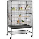 Yaheetech 52-inch Wrought Steel Standing Large Flight King Bird Cage for Cockatiels African Grey Quaker Amazon Sun Parakeets Green Cheek Conures Pigeons Parrot Bird Cage Birdcage with Stand