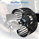 Fan For Car Backseat, USB Car Fan With Dual Heads, 3 Speed Strong Wind Car Cooling Fan Rear Seat Air Circulation Fan with 360 Degree Adjustable Clip for All Vehicles(Compatible With 12V/24 Cars)