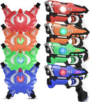 EchoPlan Laser Tag, Laser Tag Guns Toy Set of 4 with Vests, Upgraded Infrared Laser Tag Guns Toys for Kids, Lazer Tag Toys for Boys Indoor Outdoor Game, Toys for Kids Ages6 7 8 9 10 11 12+Year Old Boy
