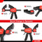 HAUTMEC Bar Clamps for Woodworking,One Handed Quick Grip Clamp/Spreader,12-Inch (2) and 6-Inch (4) wood clamps set with 150 Lbs Load Limit, for Woodworking and DIY HT0290-CL