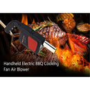 Electric BBQ Fan, BBQ Fan Air Blower Portable Handheld Electricity Air Blower BBQ Cooking Fan Air Blower Fire Bellows Tool for Barbecue Outdoor Picnic Camping Hiking