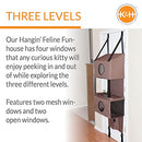 K&H Pet Products Hangin' Feline Funhouse Cat Furniture Tan Small 70 X 22 X 12 Inches