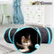 Floofi Cat Tunnel, Cat Tunnels for Indoor Cats, Kitty Toys, Cat Tube, Rabbit Tunnel, Dog Tunnel, Bunny Tunnel, Cat Play Tunnel, Cat Tunnel Toy, Cat Tubes and Tunnels (Red)