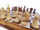 Wooden Chess Set Handcrafted Chessmen and 21" Board - Alban Series Chess Pieces | 4.0" King Golden Rosewood Chess Board 21" inch