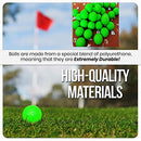 Dsmile Practice Golf Balls, Foam, 14 Count, Green