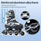 Adjustable Roller Blades, Inline Skates for Girls Kids, Light Up Adult Roller Blades Skates for Boys Girls Children Teens Women Outdoor Indoor(Black Camo)